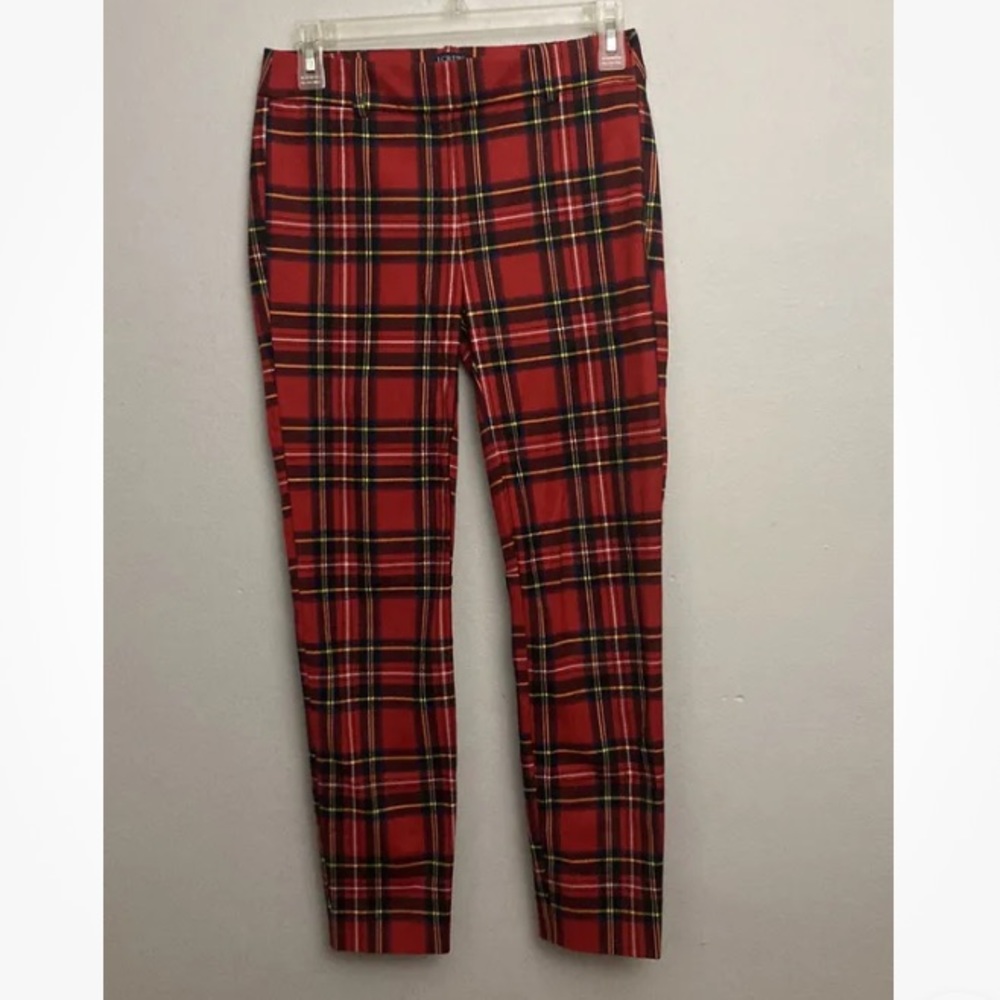 9-23 J. Crew Factory Womens Pants Tartan Winnie Pant in Stretch Cotton